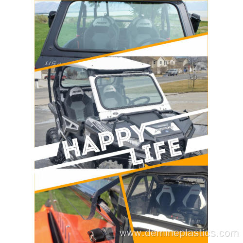 1/4" lexan AR abrasion resistant UTV /ATV windshield